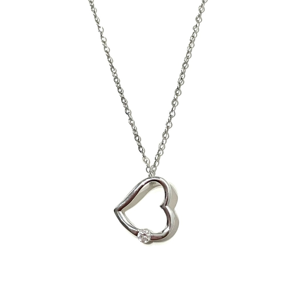 Sterling Silver 925 Heart Necklace